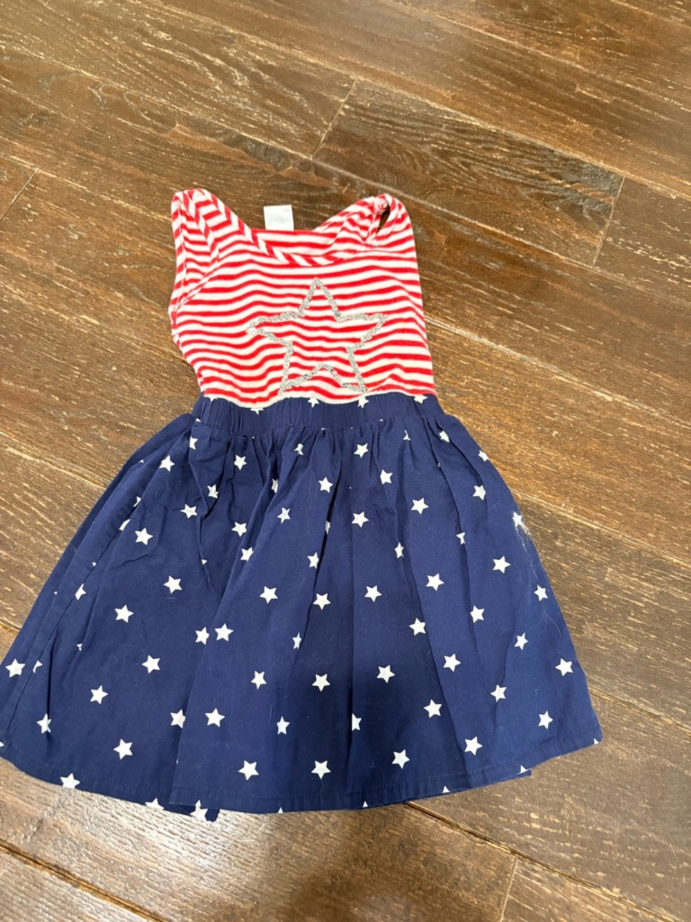 Gymboree Red & Navy Star Striped Dress